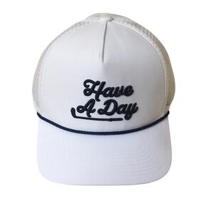 NEW Breezy Golf Have A Day Mesh Adjustable Rope Detail Hat
